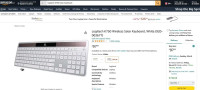 50$ NEW Logitech K750 Wireless Solar Keyboard for mac and pc