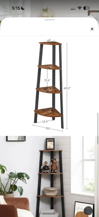 Moving Sale: Corner Shelf, View more