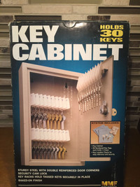 SteelMaster Uni-Tag Key Cabinet, 30-Key, Steel, Sand,