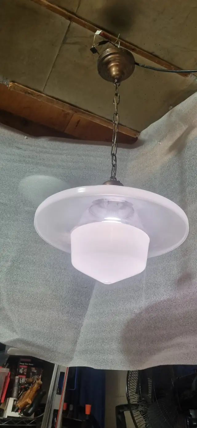 Antique Flying Saucer MCM Pendant lights in Arts & Collectibles in Calgary - Image 3