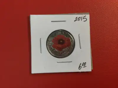 2015     Poppy 25 Cents  Coin, View more