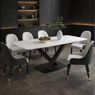 New luxury dining table with 6 chairs , View more
