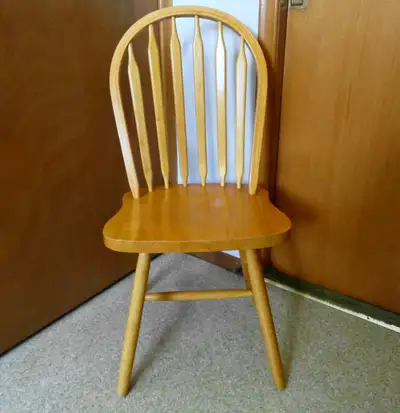 SOLID NATURAL WOOD DINING CHAIR, View more