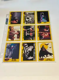 BATMAN Movie Collector Cards 1989 DC COMICS PICK FROM $3 TO $7