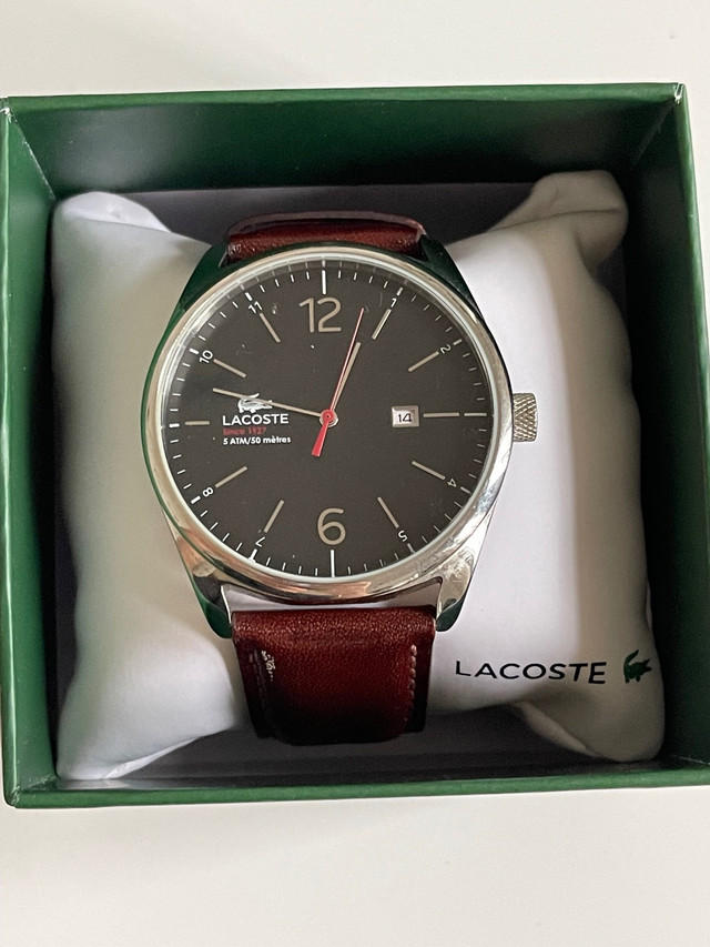 Men lacoste watch - Excellent Condition in Jewellery & Watches in City of Toronto