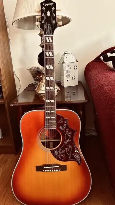 Hummingbird Acoustic Guitar + Hard Shell Case, View more