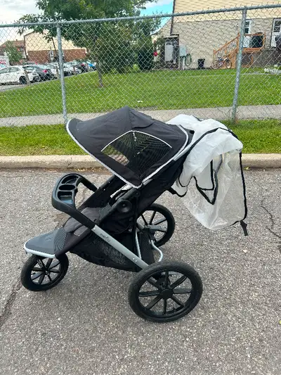 Evenflo Jogger stroller with accessories