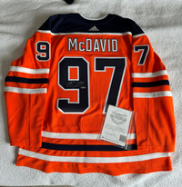 Connor Mcdavid Signed  Adidas Authentic Jersey 