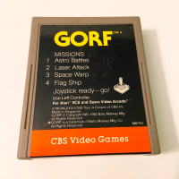 Vintage 1982 Gorf Atari 2600 Game CBS Video Game