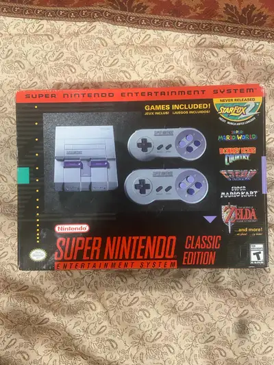 SNES Classic Edition + Games [FREE DELIVERY], View more