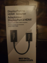 Best Buy Essentials Display Port to HDMI. Connect Laptop MacBook