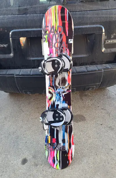 It's in pretty good condition, Head brand snowboard, 146cm long. 24/7 brand bindings, bindings are s...