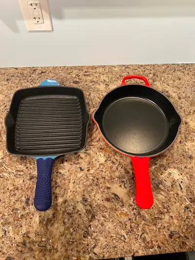 Le Creuset & Kuhn Rikon Square Skillet Grill Iron Handle Skillet, View more