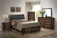 Queen size solid wood bed 