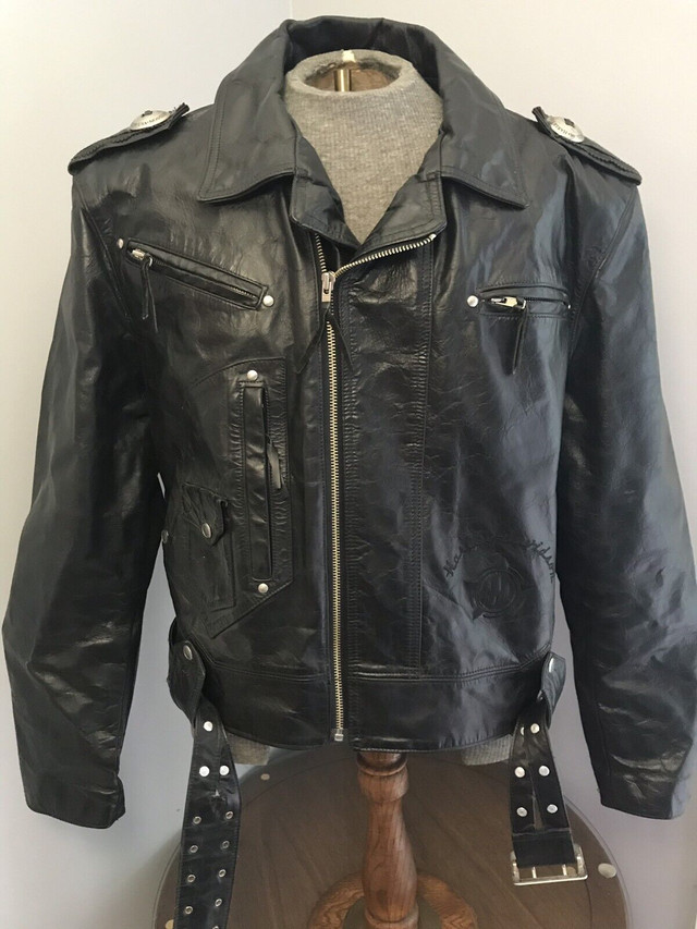 Authentic Harley Davidson Leather Biker Jacket  in Men's in City of Toronto