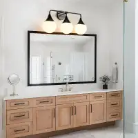 NEW: Bathroom Vanity Light Fixture, Matte Black