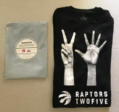 Toronto Raptors TWO FIVE 25th Anniversary Coors Light Tee, View more