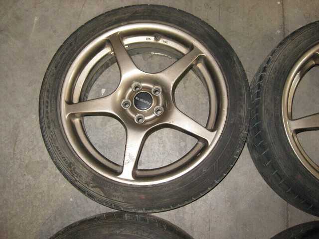 215-45-17 SUBARU WRX STI MAG WHEELS 5X100 OFFSET: +47 17X7 dans Moteur, Pièces de Moteur  à Ville de Montréal - Image 2