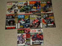 Vintage 2000's Cycle Canada collection magazines 2000-2009