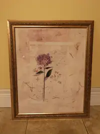 Picture Frame with Purple Flower