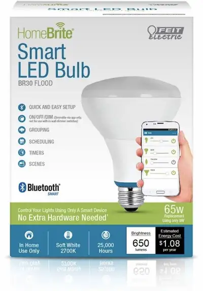 Brand new LED 65W 2700K Bluetooth Smart HomeBrite LED Bulb, View more