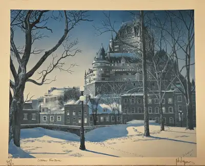 Lithographie Dupont Y.L. Château, 1989, View more