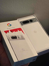 Snow White Google Pixel 7 PRO 128 GB Unlocked With Box FIRM PRIC