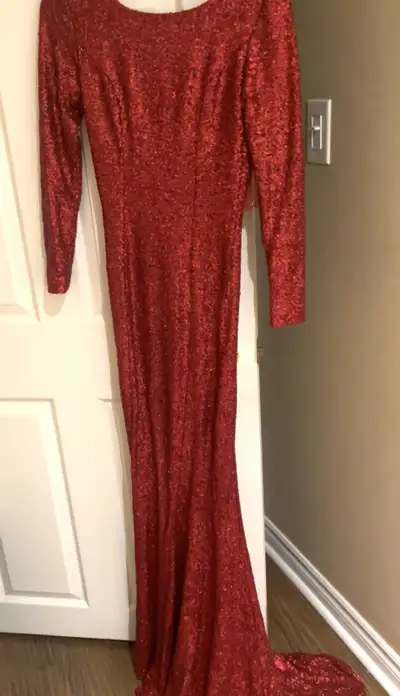 Red Sequin Dress, View more