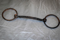Antique Vintage Hand Forged Wrought Iron Metal Horse Bar Bit Tac