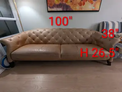 Tufted Leather Sofa, View more