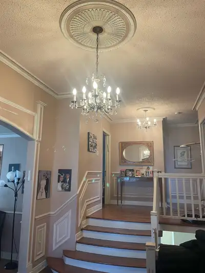 antique brass and crystal chandeliers , View more