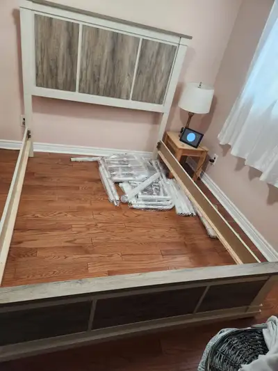 Queen bed frame, View more