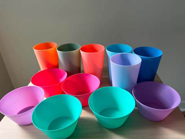 MOVING SALE Cups + Bowls Set (12 pc) – Great for Summer Picnics! in Kitchen & Dining Wares in City of Toronto