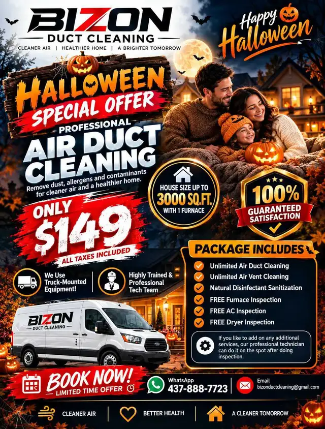 Halloween Special Offer - Home Vent Cleaning Deal | Edmonton