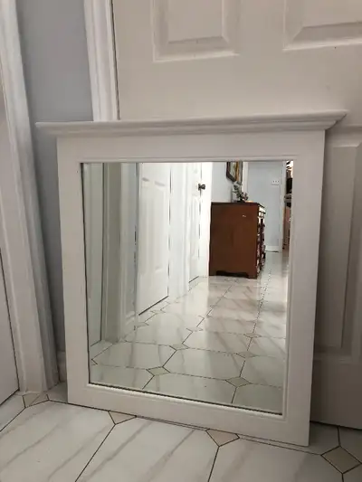 White Mirror 33.5x28.5”, View more