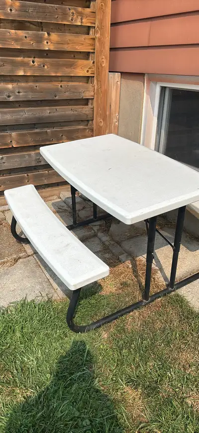 Folding picnic table, View more