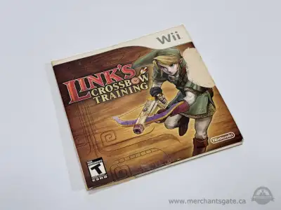 Complete Nintendo Wii Link’s Crossbow Training set including game disc, original case, and manual. T...