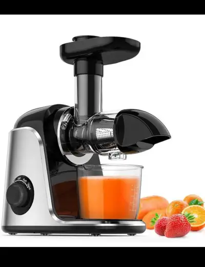 Juicer, Slow Masticating Juicer Machine with 2 Speed Modes & Rev, View more