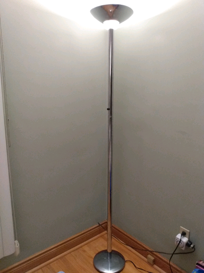 Tall metallic lamp, View more