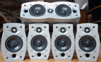 Set of 5 Athena Technologies Micra 6 Compact 5.1 Speakers