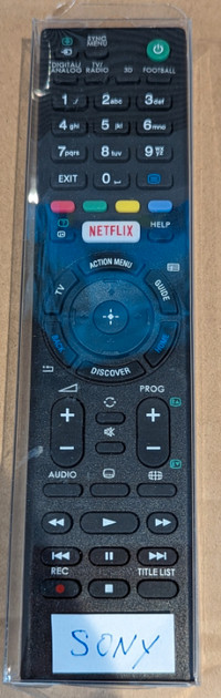 UNIVERSAL SONY TV REMOTE-   NO PROGRAMMING NEEDED - SALE!!