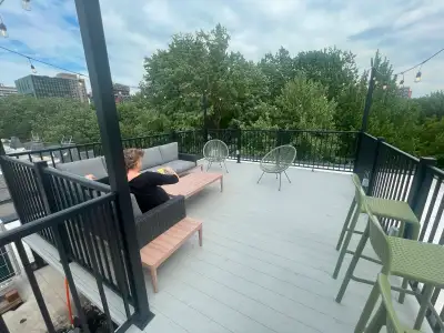 1 & 1/2 + terrasse sur le toit sur square st-louis, plateau