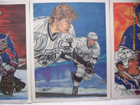Wayne Gretsky limited edition numbered  hockey print 1992