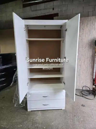 Wardrobe new 2 door wardrobe cupboard closet cabinet wardrobe, View more