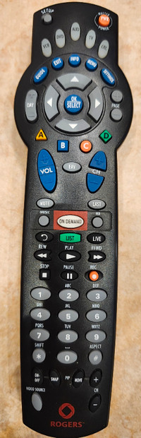Rogers digital cable TV universal remote control (1056B03)