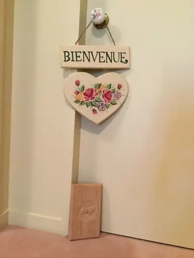 Plaquette de Bienvenue Réversible (Anglais et Français), View more