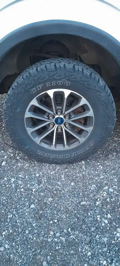 Hi, I had these tires and rims for sale. They have lots of tread left. Rims come off of a 2018 f150...