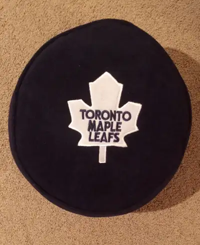 Maple Leafs Hockey Puck Toronto  Pillow, View more