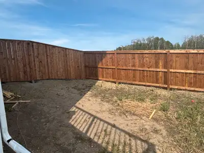 fence building/staining/painting, View more