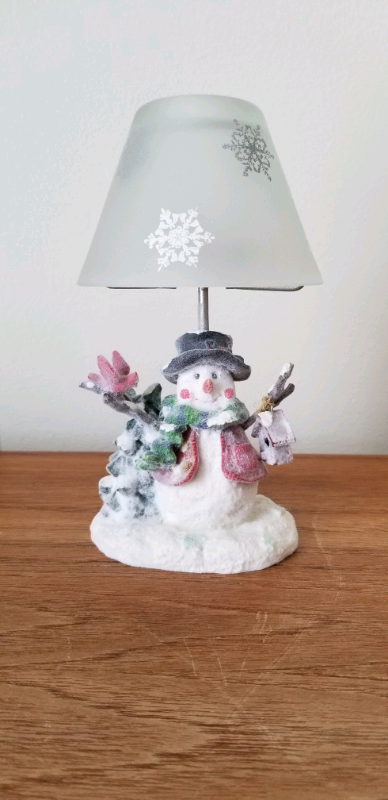 Lampe bougie bonhomme de neige , View more
